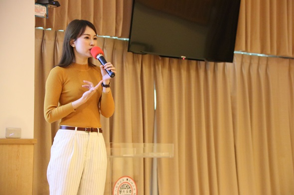 圖片標題:02上半場劉宇彤小姐的演講