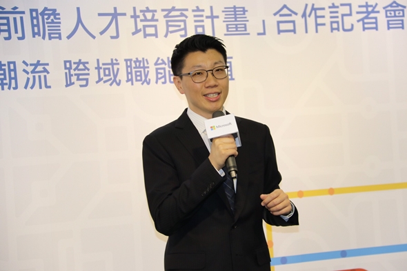 圖片標題:8台灣微軟公共業務事業群總經理潘先國致詞