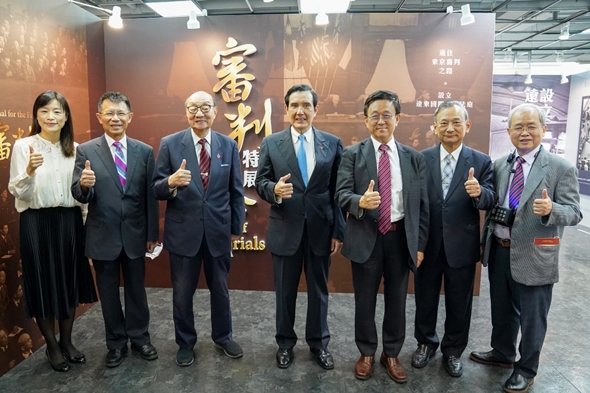 圖片標題:圖七、馬英九與貴賓合影