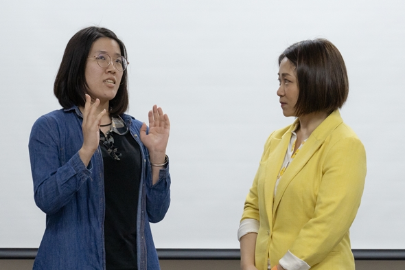 圖片標題:2.學生上台分享