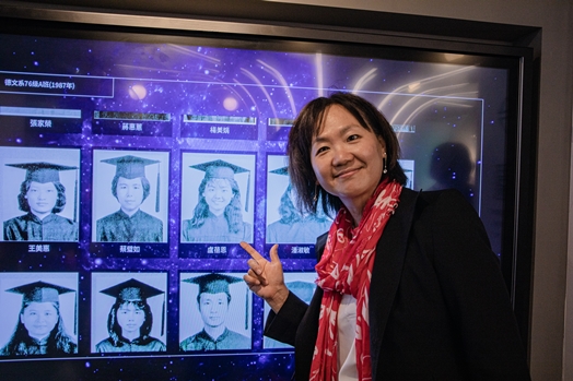 圖片標題:圖十一：系友與學生時代的自己合影