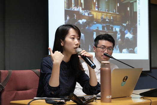 圖片標題:08主講人唐玉盈機要秘書與陳一銘律師