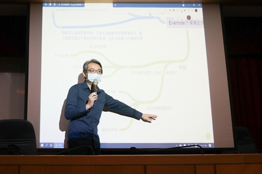 圖片標題:02以開設EVERNOTE課程為例，說明如何拆解任務