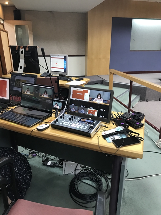 圖片標題:年會-國際會議廳主會場視訊轉播控制台