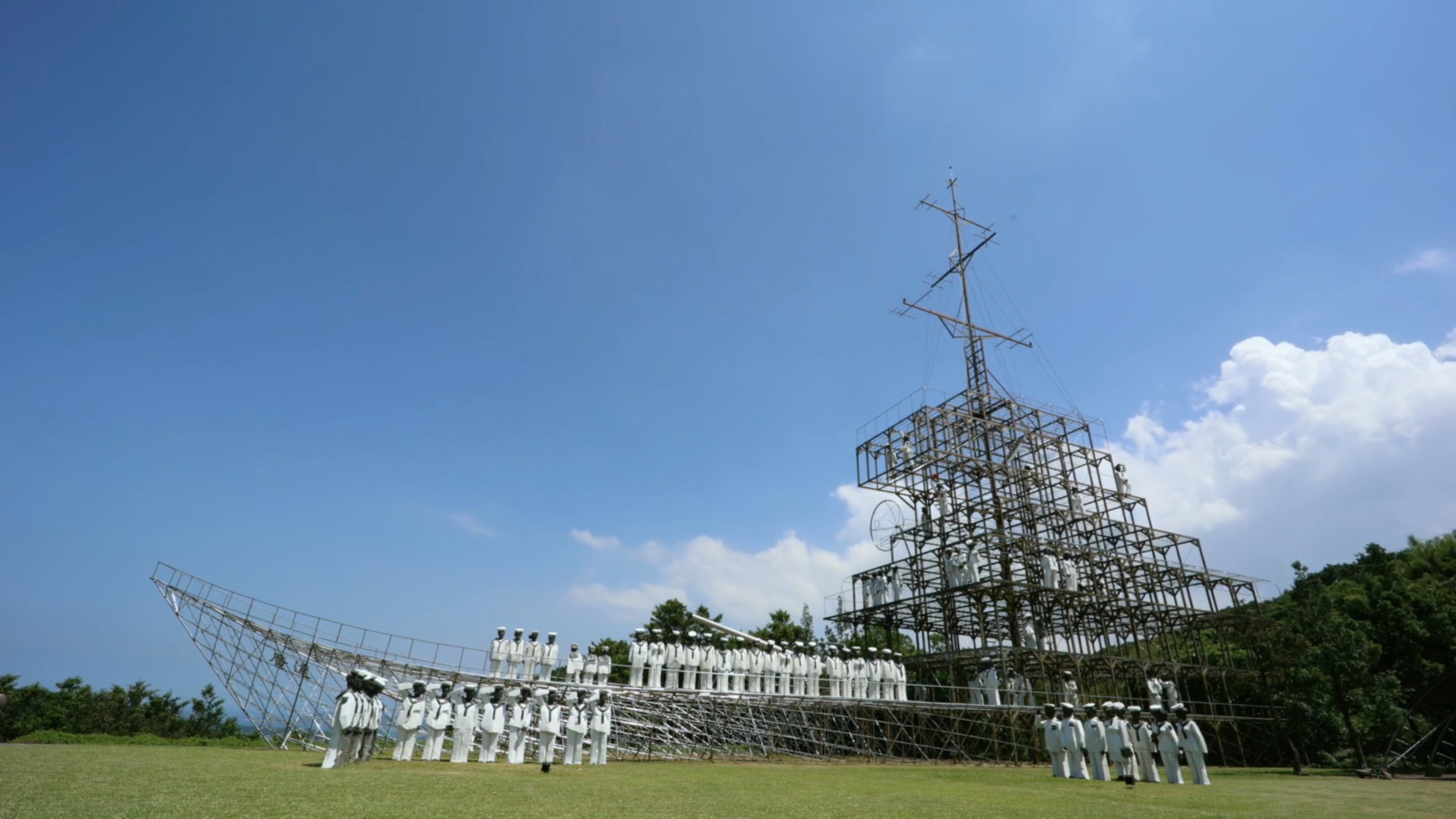 圖片標題:東吳與朱銘合作首推NFT商品之一，「沒有人的美術館，我聽見未來的訊息」截圖(朱銘美術館提供)