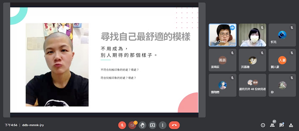 圖片標題:05 陳怡茹鼓勵同學尋找最真的自己