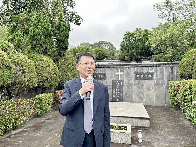 圖片標題:13潘維大校長致詞緬懷感恩端木愷故校長對學校的戮力付出