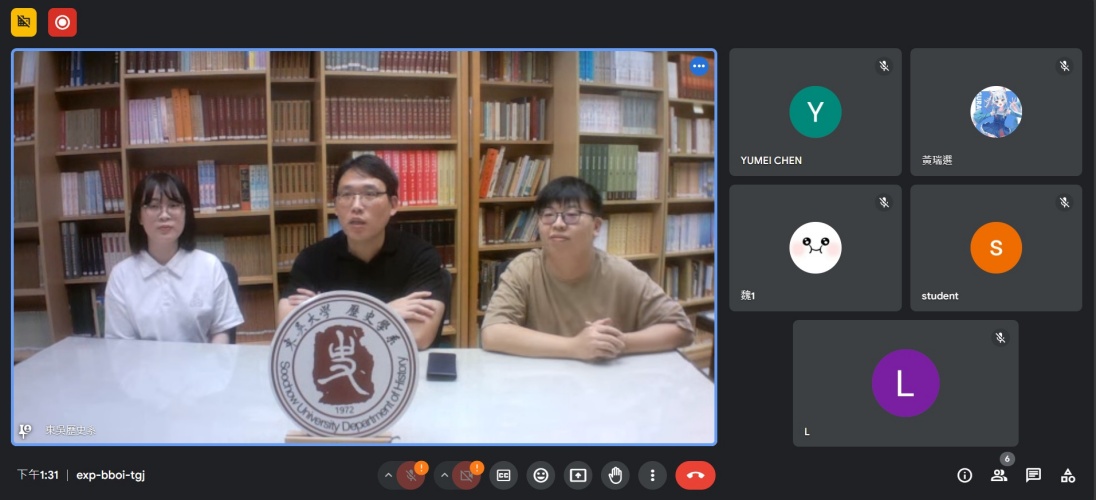 圖片標題:batch_圖三：歷史學系線上會議室直播情形