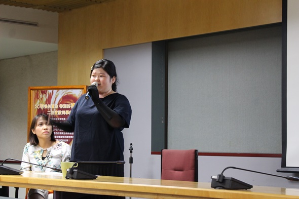 圖片標題:03思妤演講現場