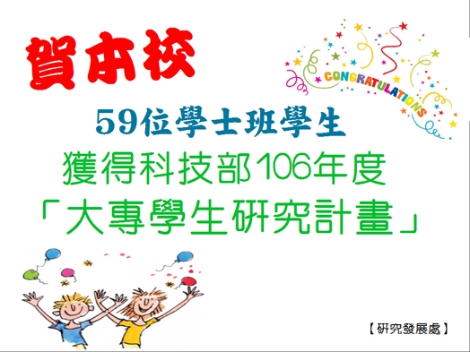 圖片標題:106大專生計畫獲獎海報_1060613