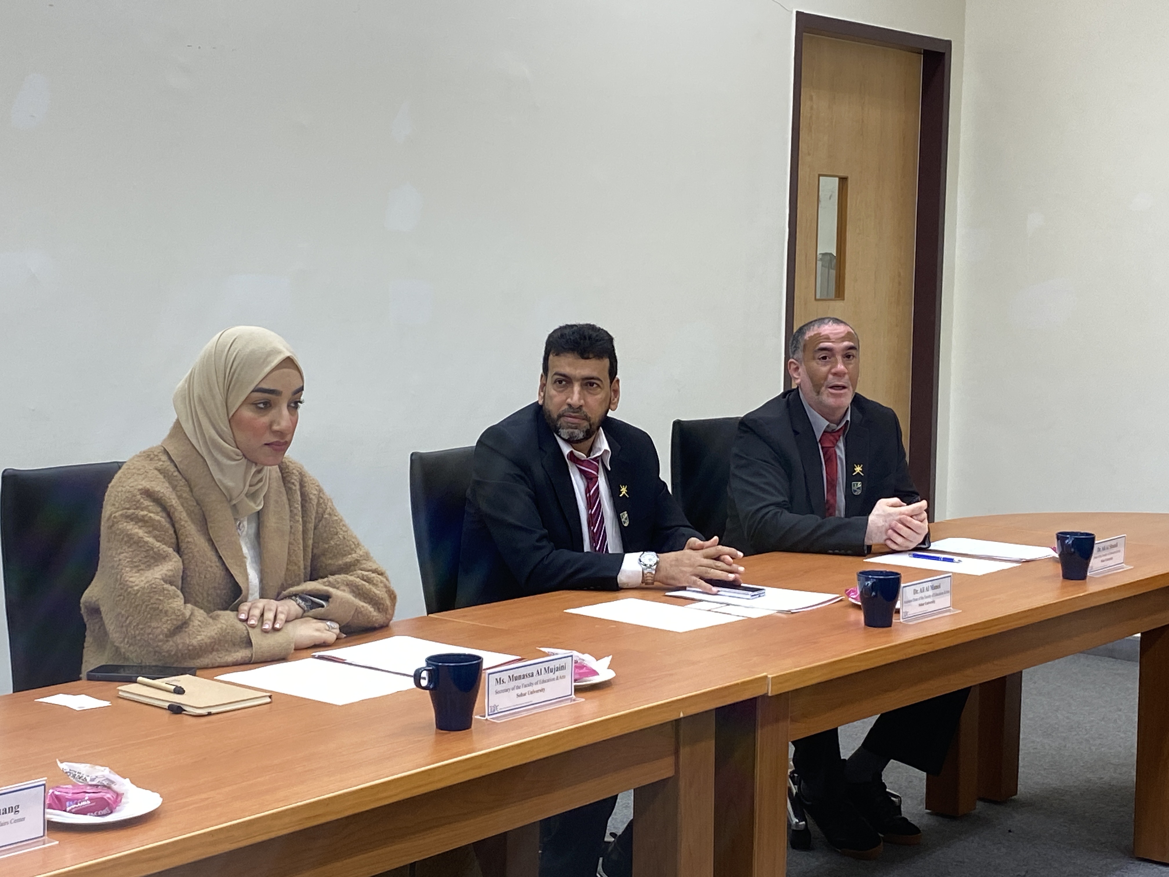 圖片標題:阿曼蘇哈爾大學來訪jpg